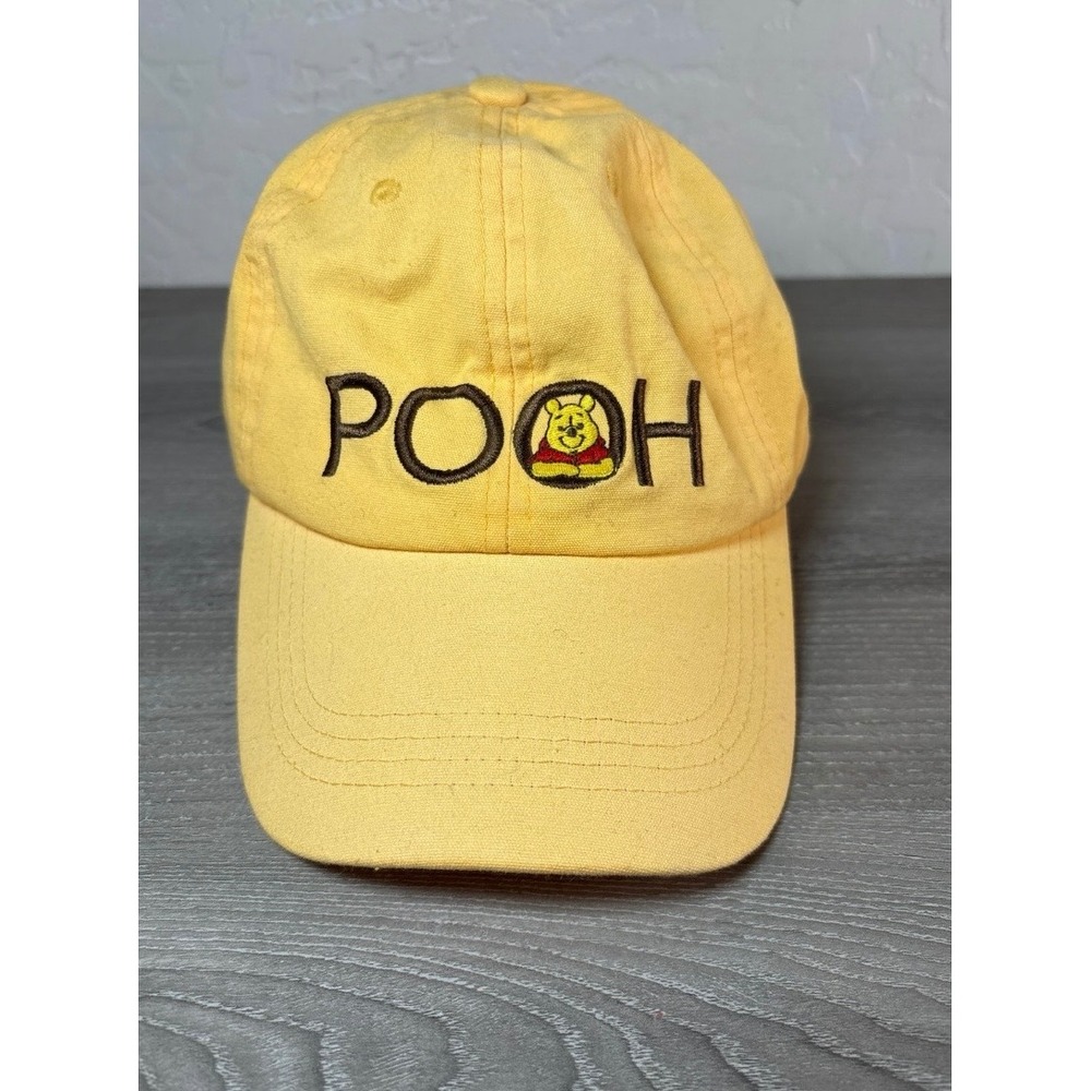 Disney Winnie the‎ Pooh Yellow Baseball Cap One Size Adjustable Strap